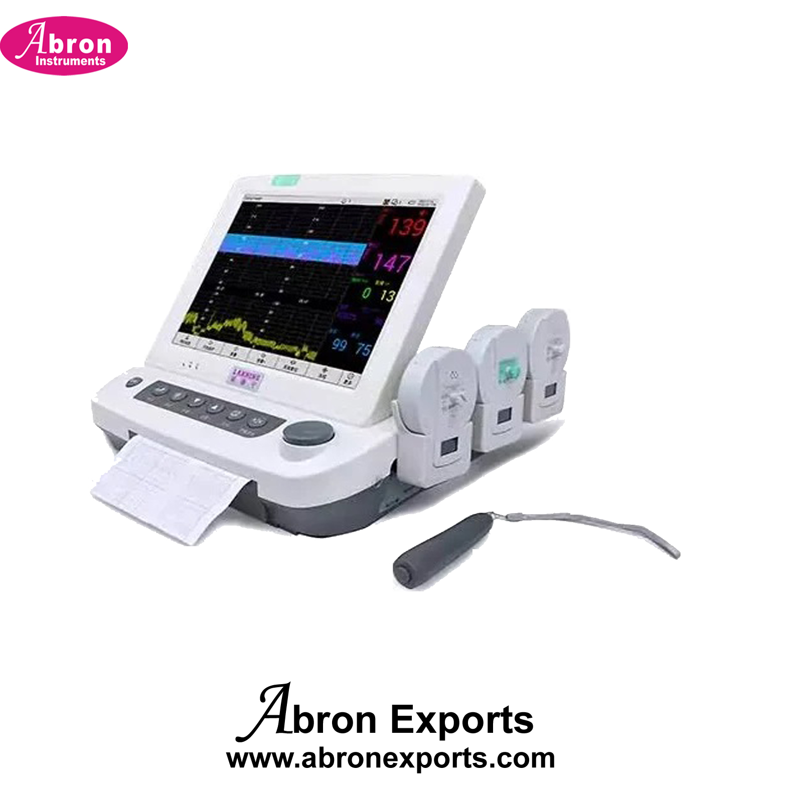 CTG Machine wireless fetal Monitor High End Anesthesia workstation Hospital Cardiotocography Printer Abron ABM-2280CT 